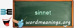 WordMeaning blackboard for sinnet